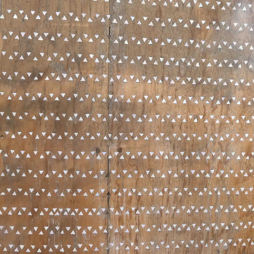 Old Lombok double paneled mother-of-pearl inlay board, Image 1++